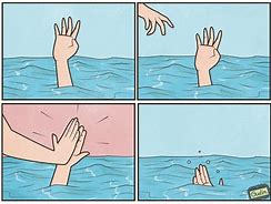 Image result for Drowning Hand Meme