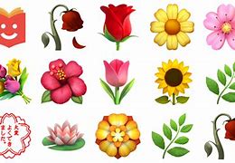 Image result for All Flower Emojis