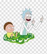 Image result for Rick and Morty Portal Middle Finger