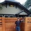 Image result for 4 Foot Wood Privacy Fence