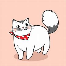 Image result for Cute Fat Cartoon Cat