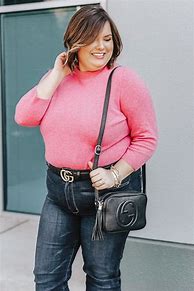 Image result for How to Style Flare Pants Plus Size Women