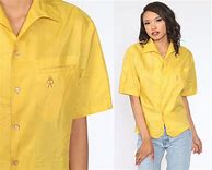 Image result for Yellow Button Up Shirt