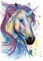 Image result for Unicorn Drawing Colored