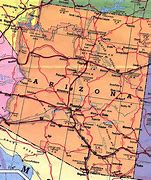 Image result for Arizona Road Map with Attractions