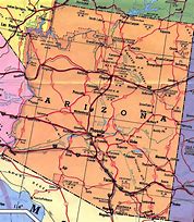 Image result for Arizona City Map
