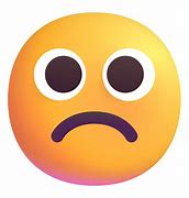 Image result for Frowning 3D Emoji