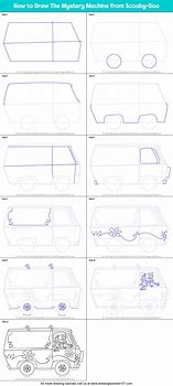 Image result for Scooby Doo Mystery Machine Line Drawing