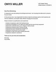 Image result for Cover Letter Prototype