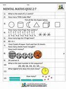 Image result for Mental Maths Challenge Year 2