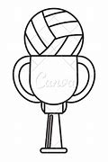 Image result for Volleyball Trophy Drawing