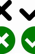 Image result for Check Mark X Icon
