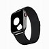 Image result for Gold Aluminium Apple Watch with Black Milanese Loop