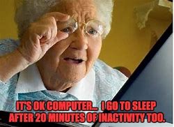 Image result for Old Lady Computer Meme