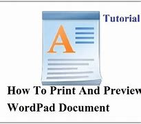 Image result for How to Print WordPad Document