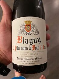 Image result for Matrot Blagny Piece sous Bois Rouge