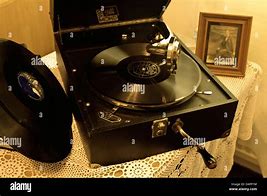Image result for Vintage Wind Up Record Player