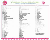 Image result for Whole Food Grocery List