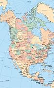 Image result for Map of North American States