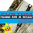 Image result for Fishing Rod Decals