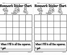 Image result for Free Printable Homework Sticker Chart