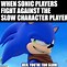 Image result for High Five Sonic Too Slow Meme