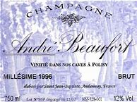 Image result for Andre Beaufort Champagne Polisy elaboree par Jacques Beaufort