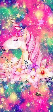 Image result for Cute Wallpaper for Girls iPad Unicorn Galaxy