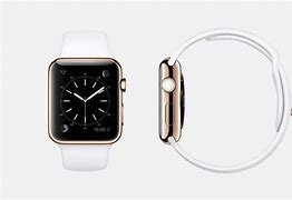 Image result for Rose Gold Apple Watch with Black Sports Band