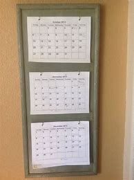 Image result for Wooden Three-Tiered Wall Calendar Holder