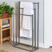 Image result for Floor to Ceiling Towel Rack