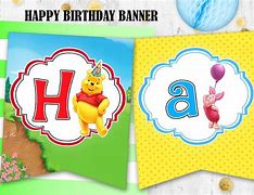 Image result for Winnie the Pooh Birthday Banner