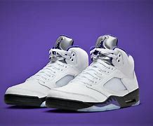 Image result for Jordan Retro 5 Alternate Red-Purple ND Green