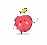 Image result for Smiling Apple Cartoon GIF