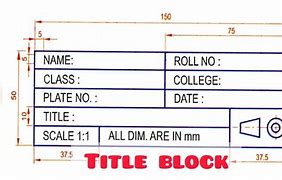 Image result for Engineering Drawing Title Block
