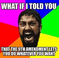 Image result for Amendment 9 Meme
