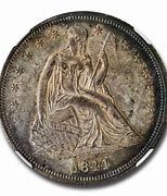 Image result for 1844 Seated Liberty Dollar