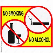 Image result for No Smoking or Alcohol Sign
