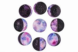 Image result for Watercolor Moon Phases