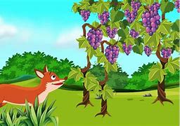 Image result for Fox and Grapes Cartoon