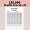 Image result for 20000 SavingsChallenge Chart