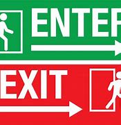 Image result for Entry and Exit Signs