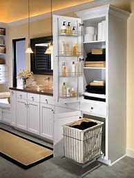 Image result for Built in Bathroom Towel Storage