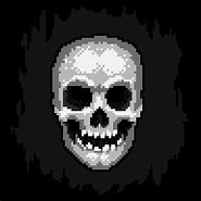 Image result for Open Mouth Skull Pixel Art