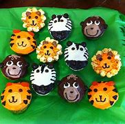 Image result for Jungle Animal Cupcakes