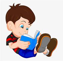 Image result for Boy Reading Book Clip Art No Background