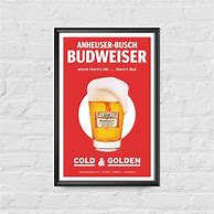 Image result for Budweiser Bottle Poster