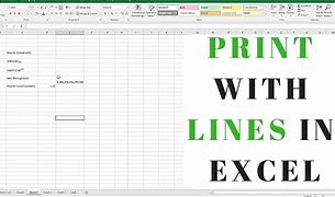 Image result for Does Printing Excel Show Lines