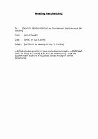 Image result for Reschedule Meeting Email Template