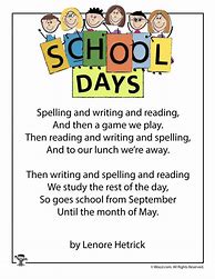 Image result for First Day of School Poem